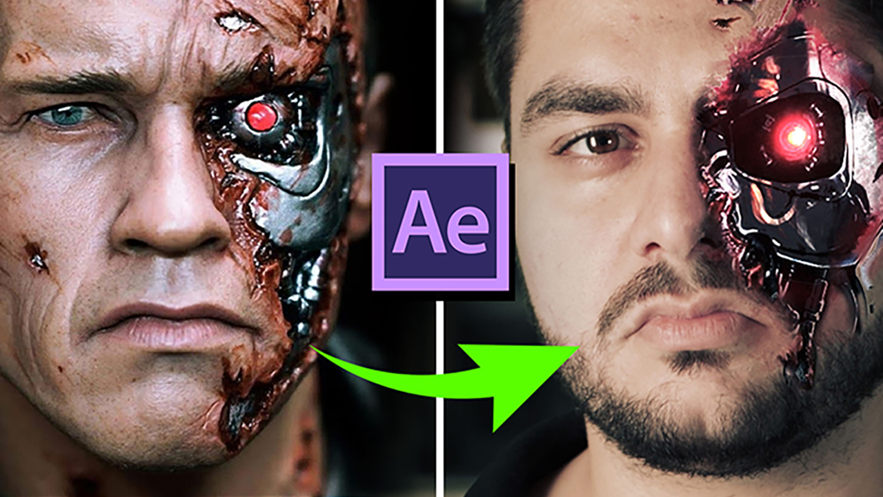 Terminator Face in After Effects Tutorial using Lockdown