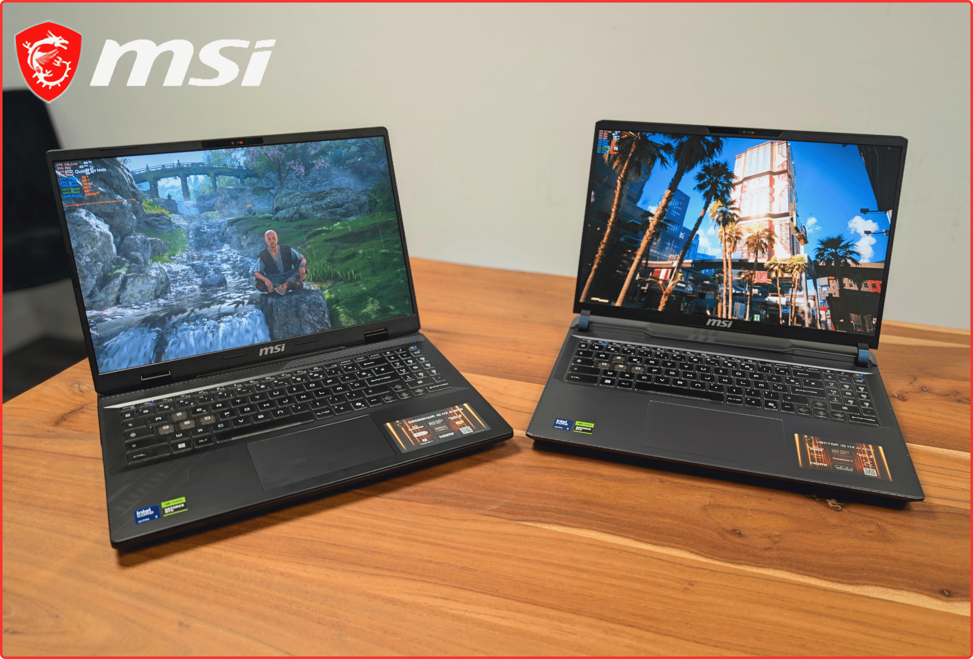 Test comparatif MSI : Crosshair 16 vs Vector 16 HX AI (RTX 5070 et RTX 5080)