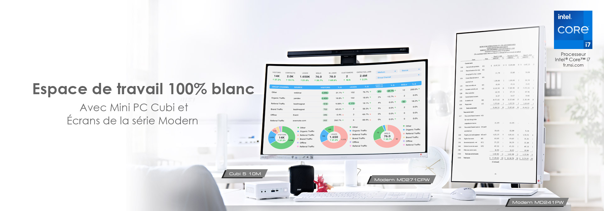 All-White Workspace Setup