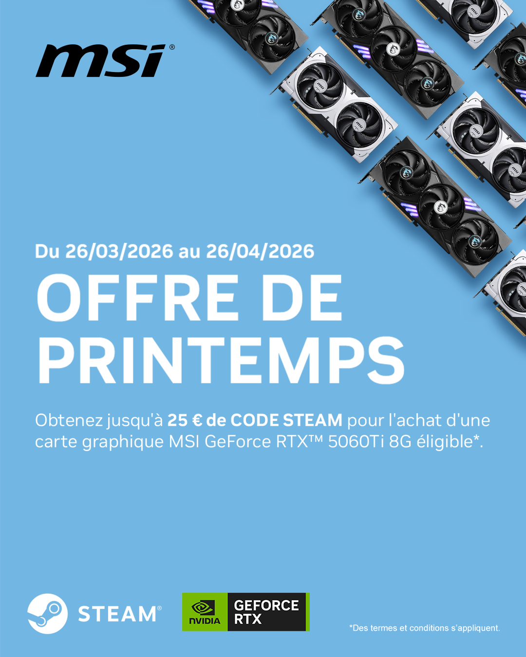 Offres de Printemps - RTX / Steam