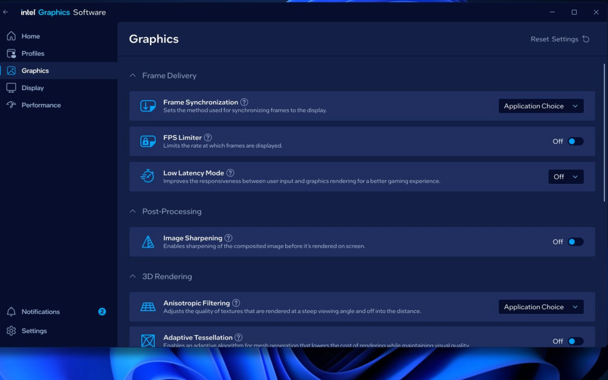Intel Graphics Software