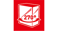 Single piece 270-Degree Panoramic Display