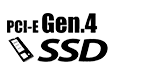 PCIe Gen 4 Storage support logo