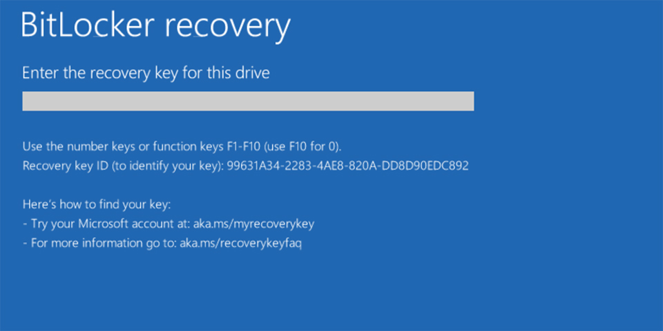 BitLocker recovery