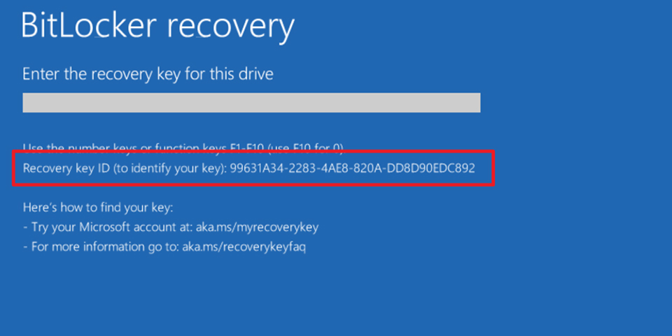 BitLocker recovery
