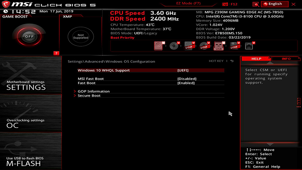 how to reformat windows 10 on a new motherboard