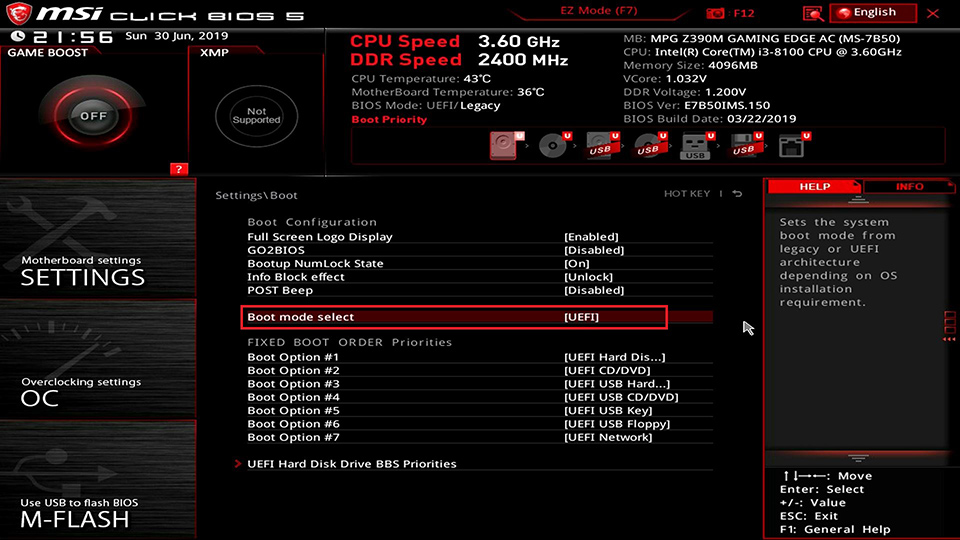 boot os entry 2