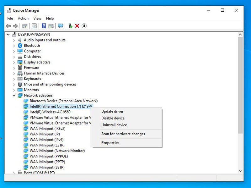 Драйвер intel ethernet connection i219 v