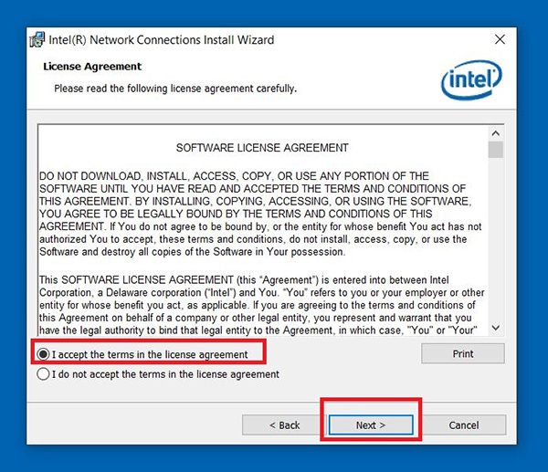 msi killer network drivers windows 10