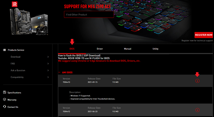 Motherboard BIOS Update