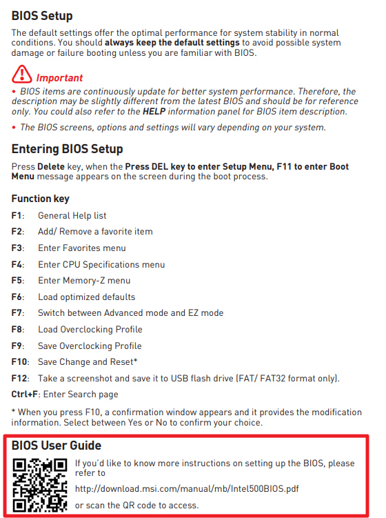 [Motherboard] Motherboard BIOS Function Setup and Introduction