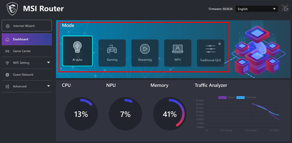 msi network connection
