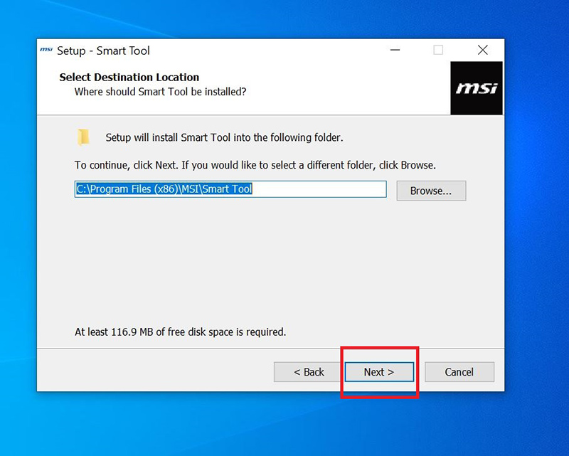 msi windows 10 smart tool