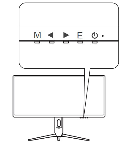 Access monitor OSD menu – load factory default settings