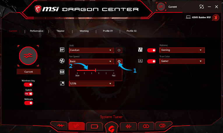 msi fan control software