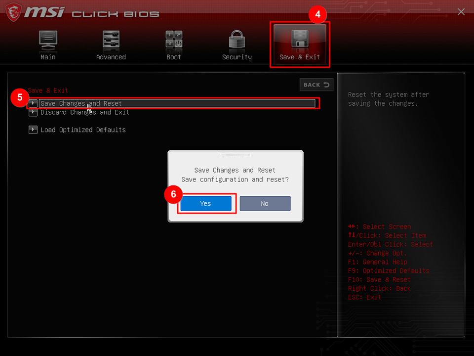 msi click bios