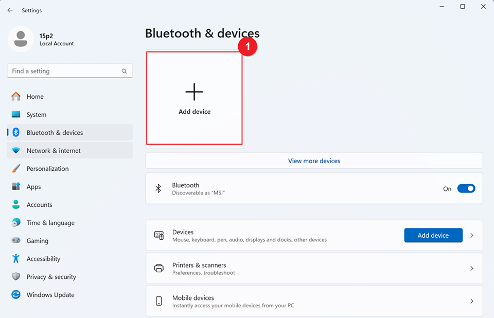Enable Bluetooth