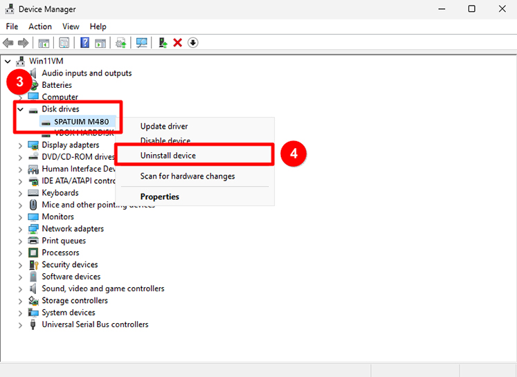 OS Storage Detection