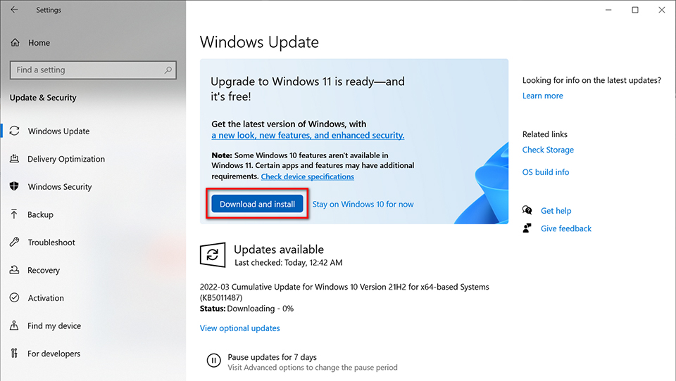 OS Win11 Update