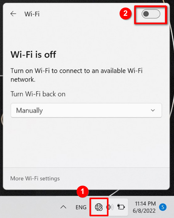 Wi-Fi setting