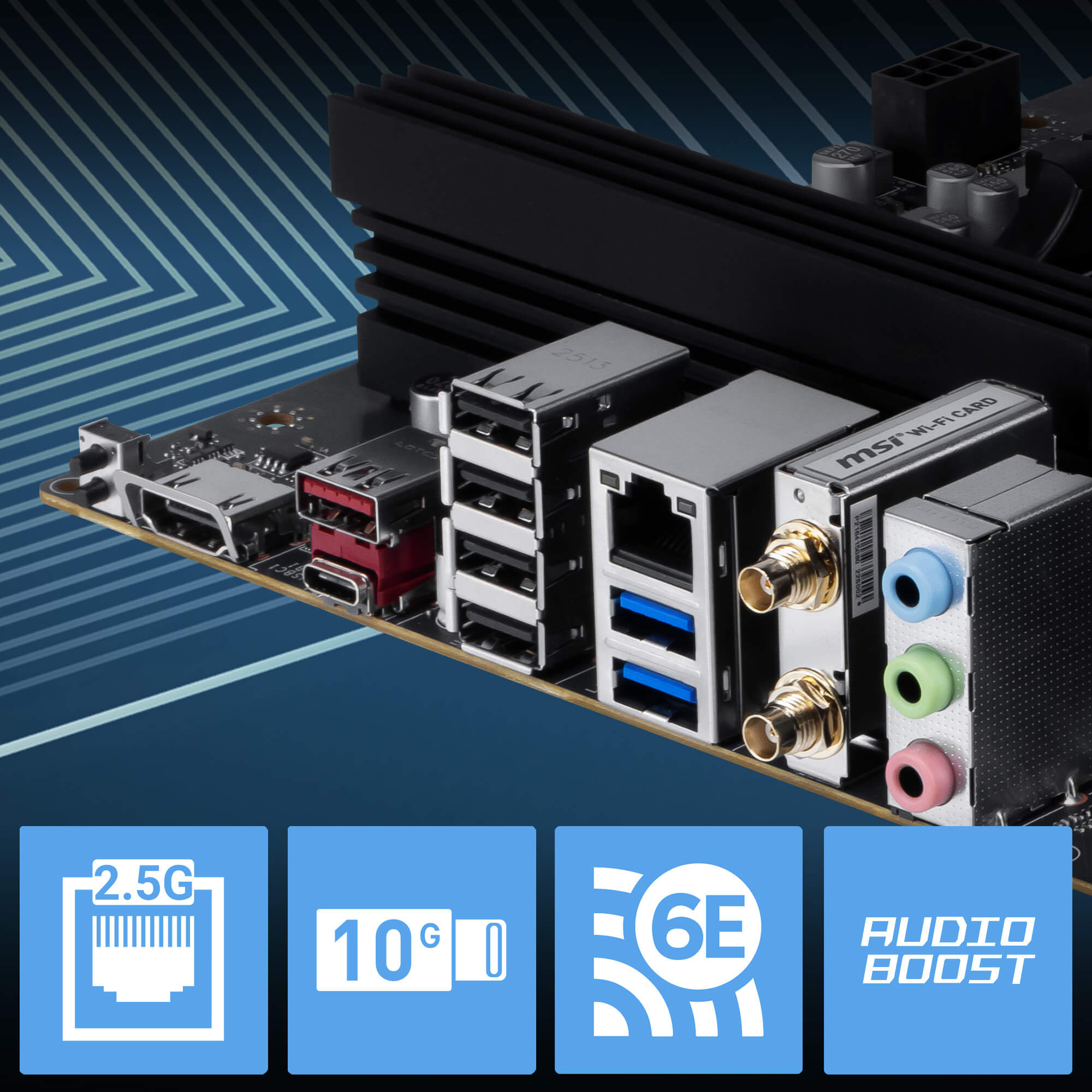 MSI PRO B840-S EVO WIFI6E 8000MHz (OC) DDR5 Soket AM5 M.2 HDMI ATX Anakart h9