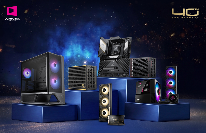 MSI Computex 2026 電腦組件系列：新款X870E主機板、散熱器、機殼和電源供應器