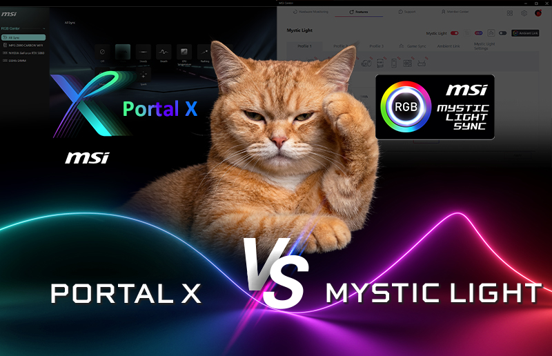 MSI Mystic Light or Portal X? Choose Your RGB Setup for Gaming