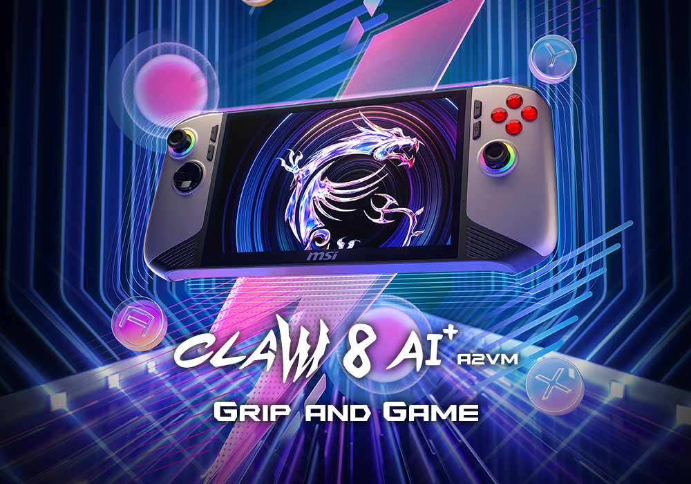 MSI Claw 8 AI+ A2VM - Grip and Game