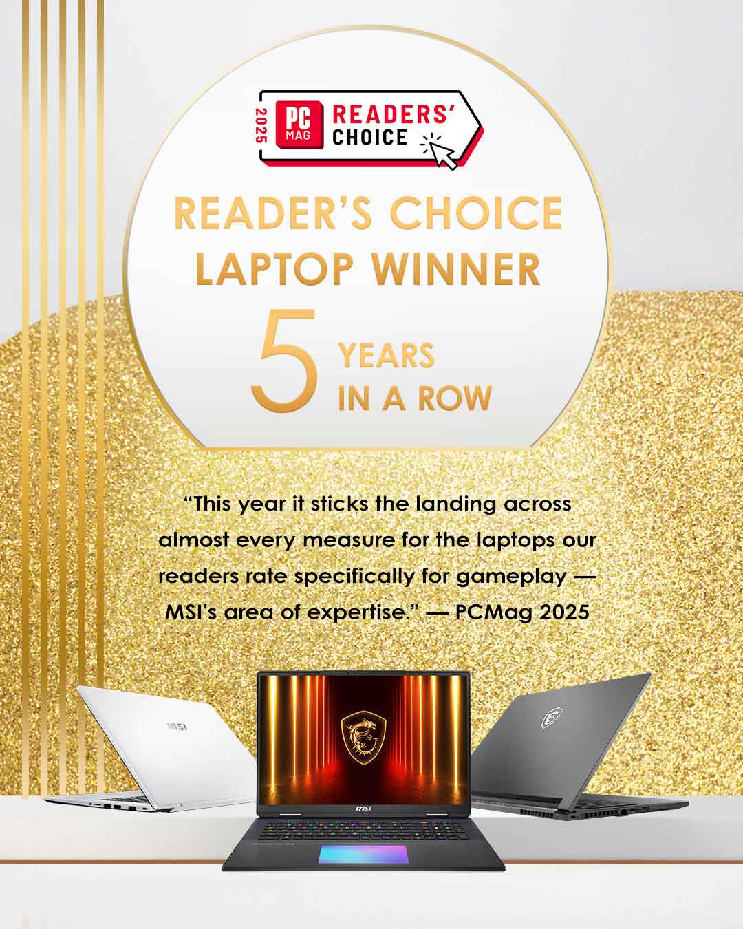2025 PC Mag - The Best Gaming Laptop Brand