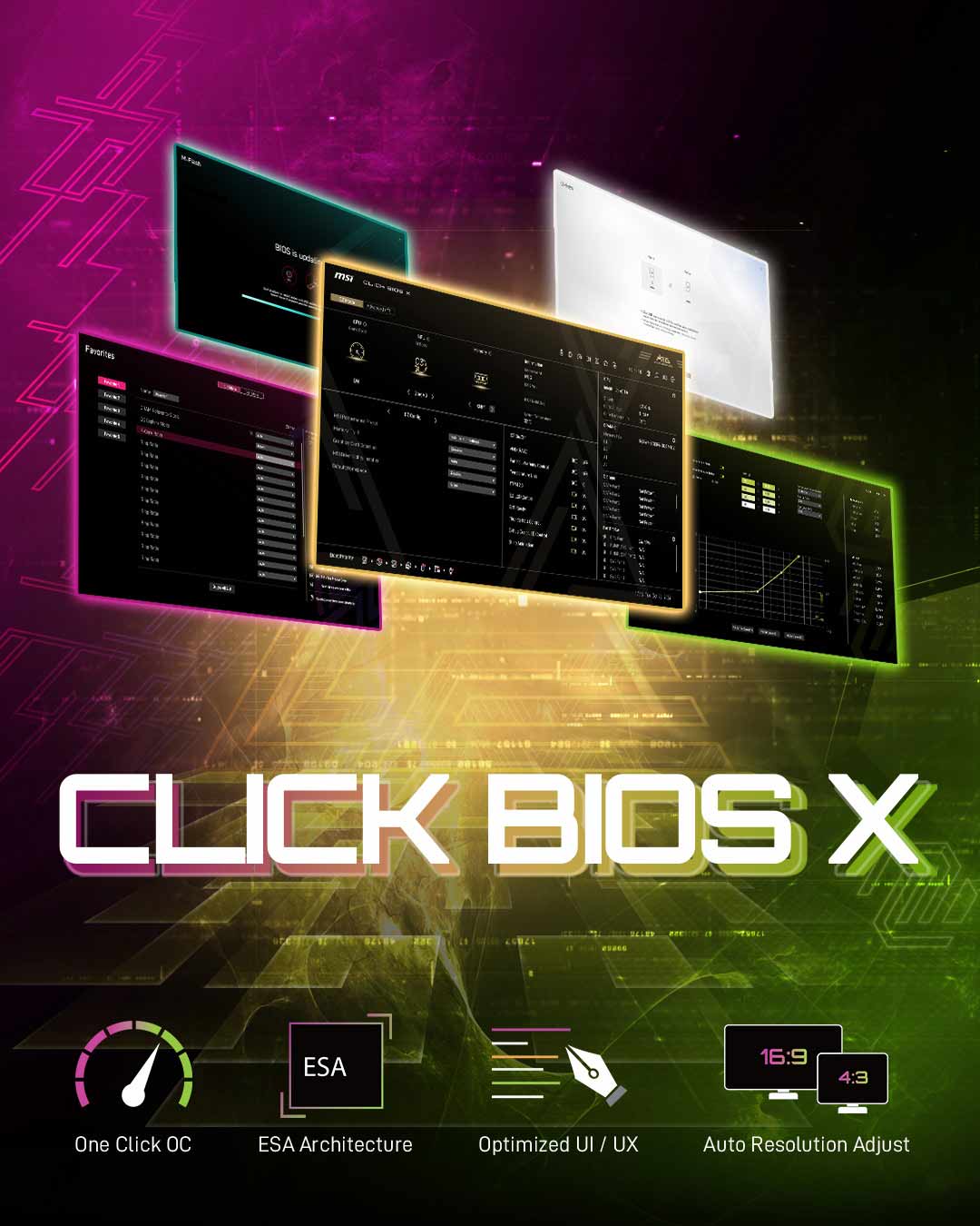 Click BIOS X