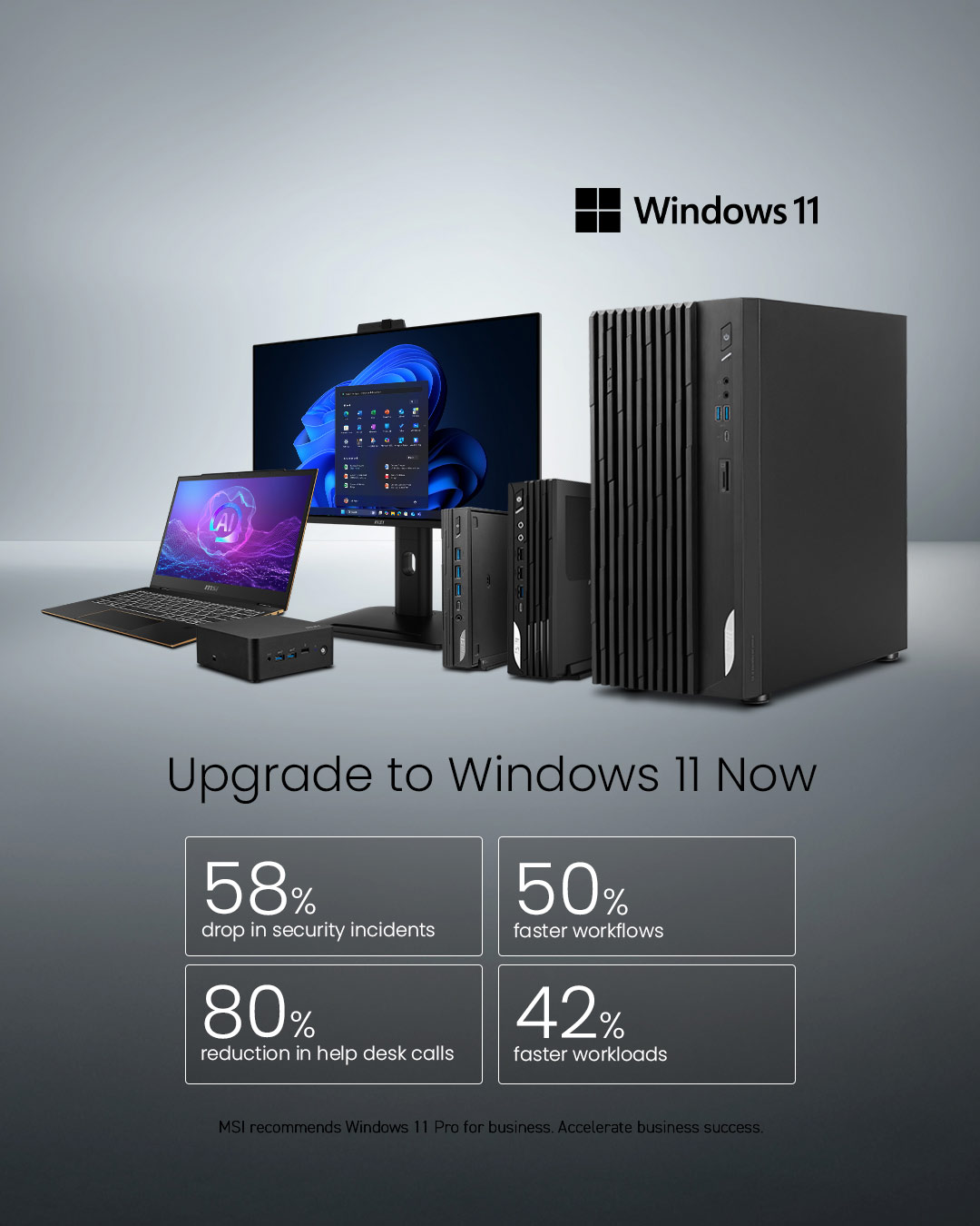 Upgrade to Windows 11 with MSI PCs