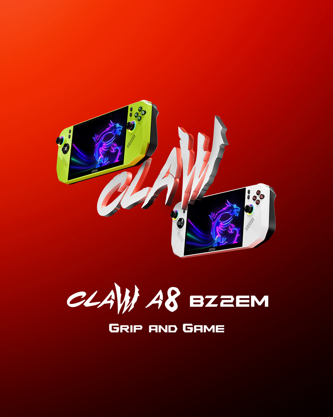 MSI Claw A8 BZ2EM - Grip and Game