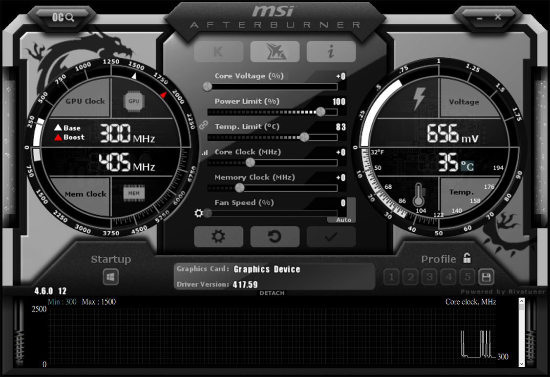 gtx 1660 super overclock msi afterburner