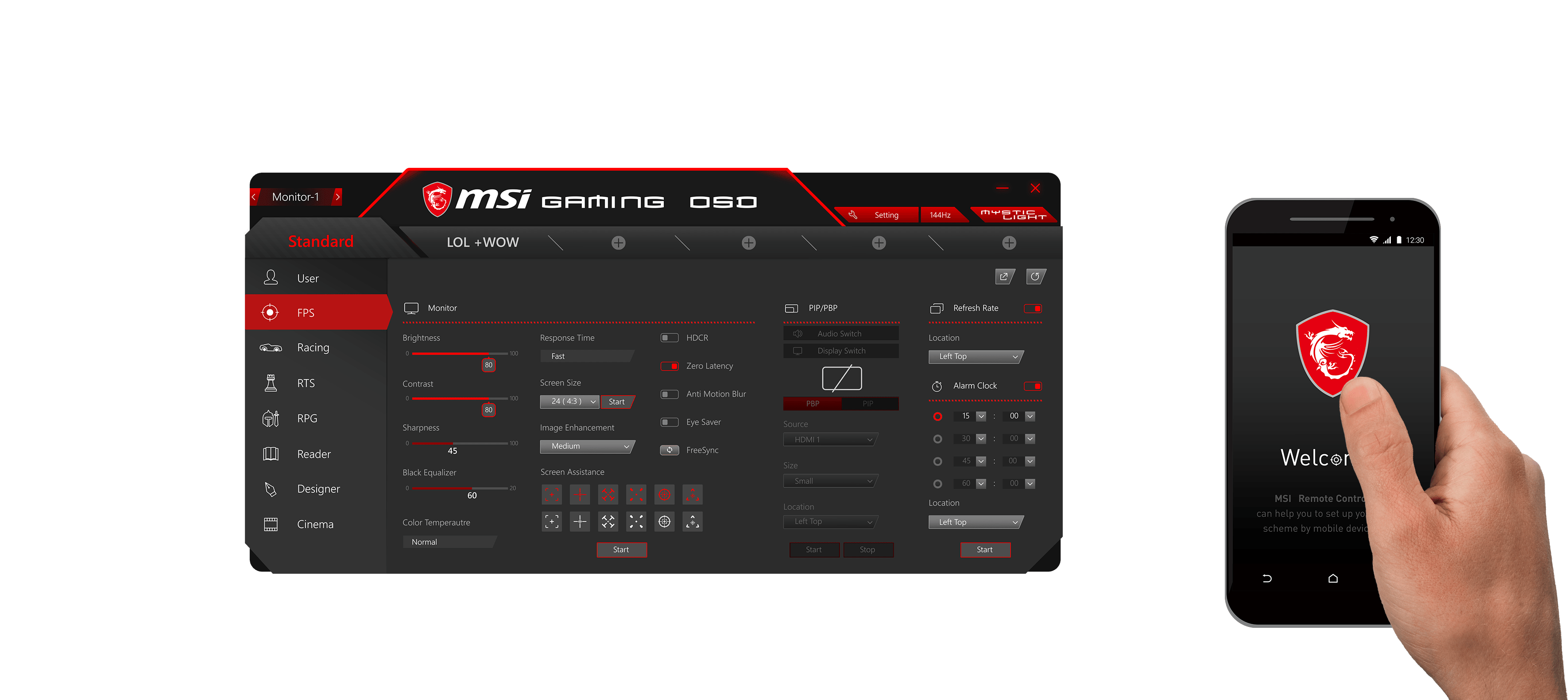 MSI ゲーミングモニター Optix MAG241CV