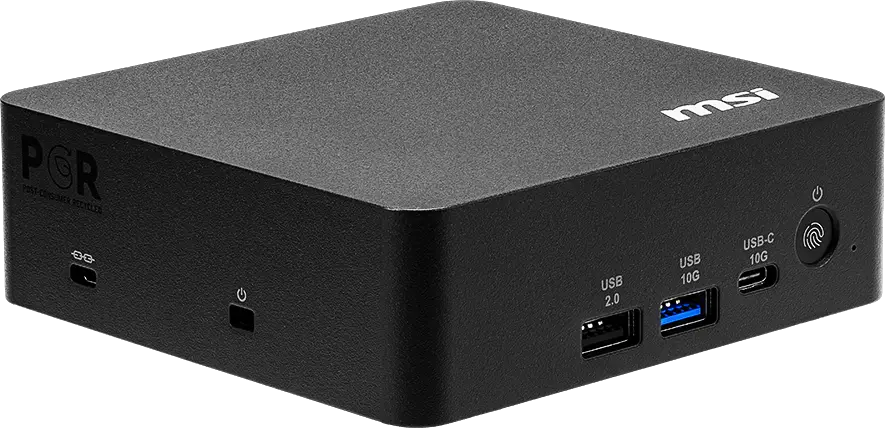 MSI Cubi NUC AI+ 3MG-030BIN Intel Core Ultra 7 355 vPro Barebone Mini PC chassis design