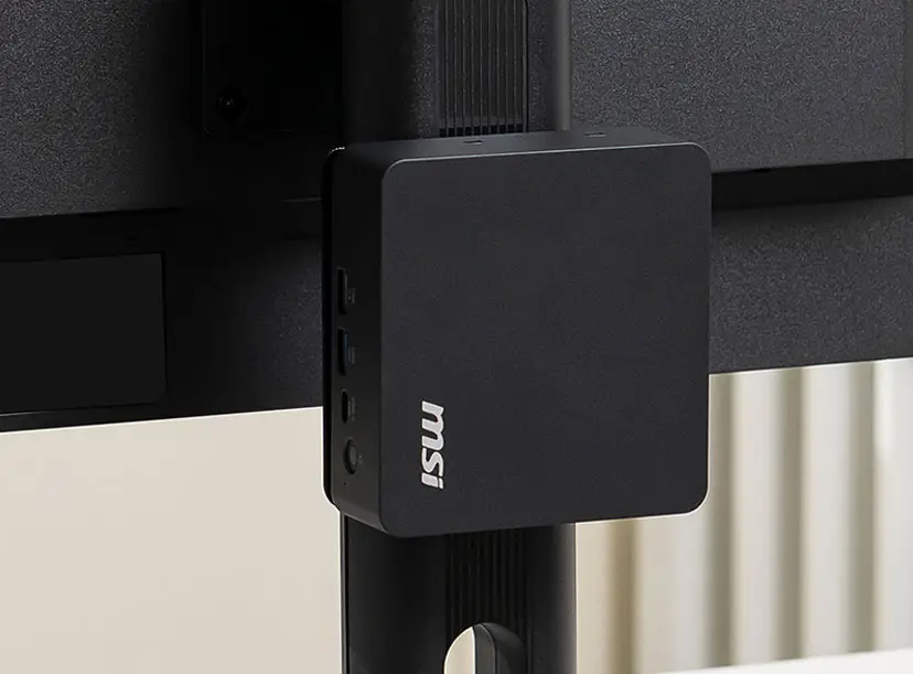 MSI Cubi NUC AI+ 3MG-030BIN Intel Core Ultra 7 355 vPro Barebone Mini PC VESA mounting option