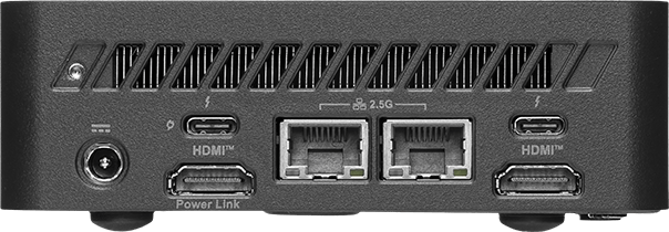  MSI Cubi NUC AI+ 3MG - IO REAR