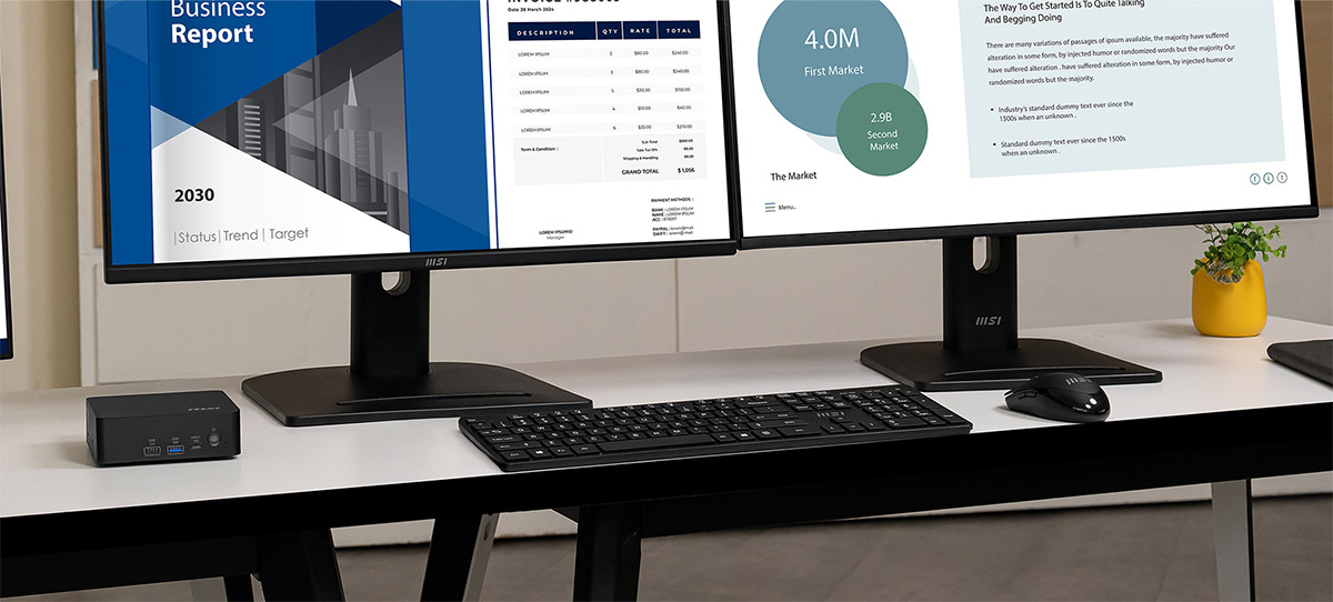 MSI Cubi 3mg- Productivity