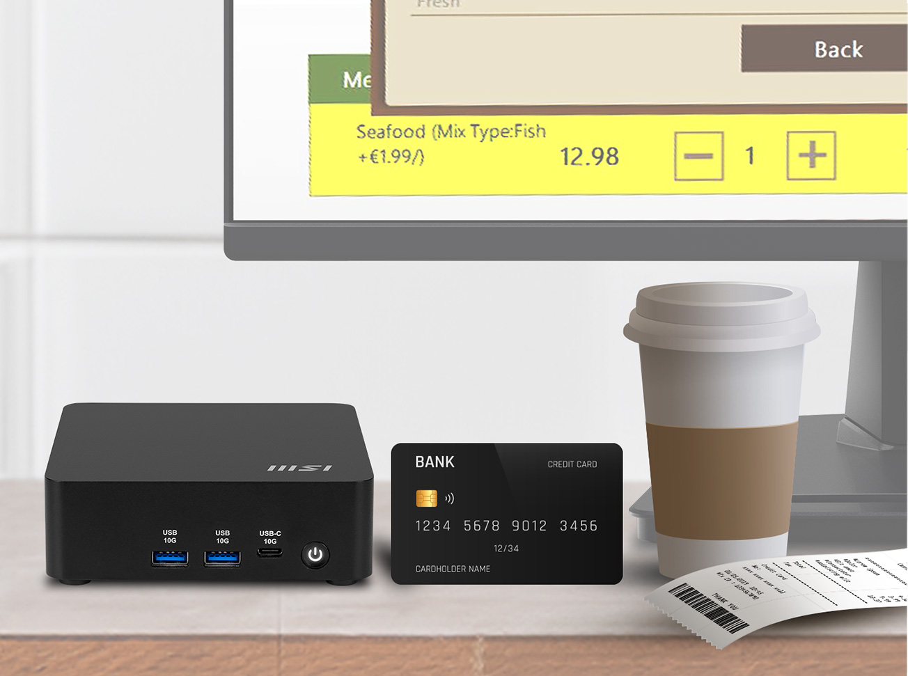  MSI Cubi NUC AI 1UM with card