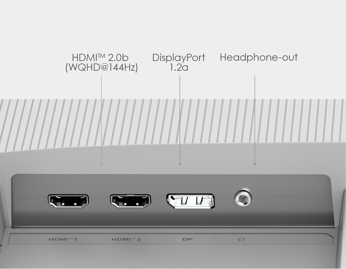 PRO MP273QW E14 monitor back connection port