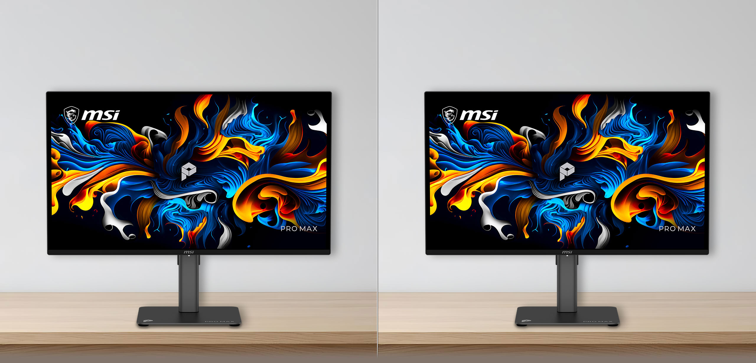 SDR brightness scene comparison on monitor