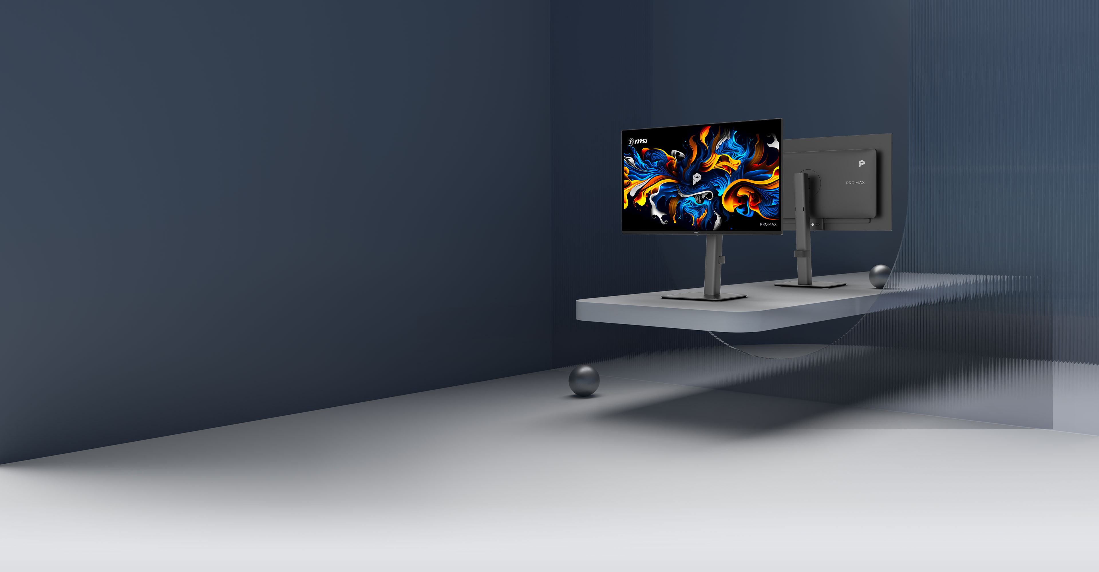 MSI PRO MAX 271UPX12G monitor key visual