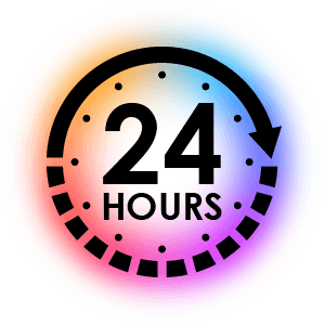 24 hours icon
