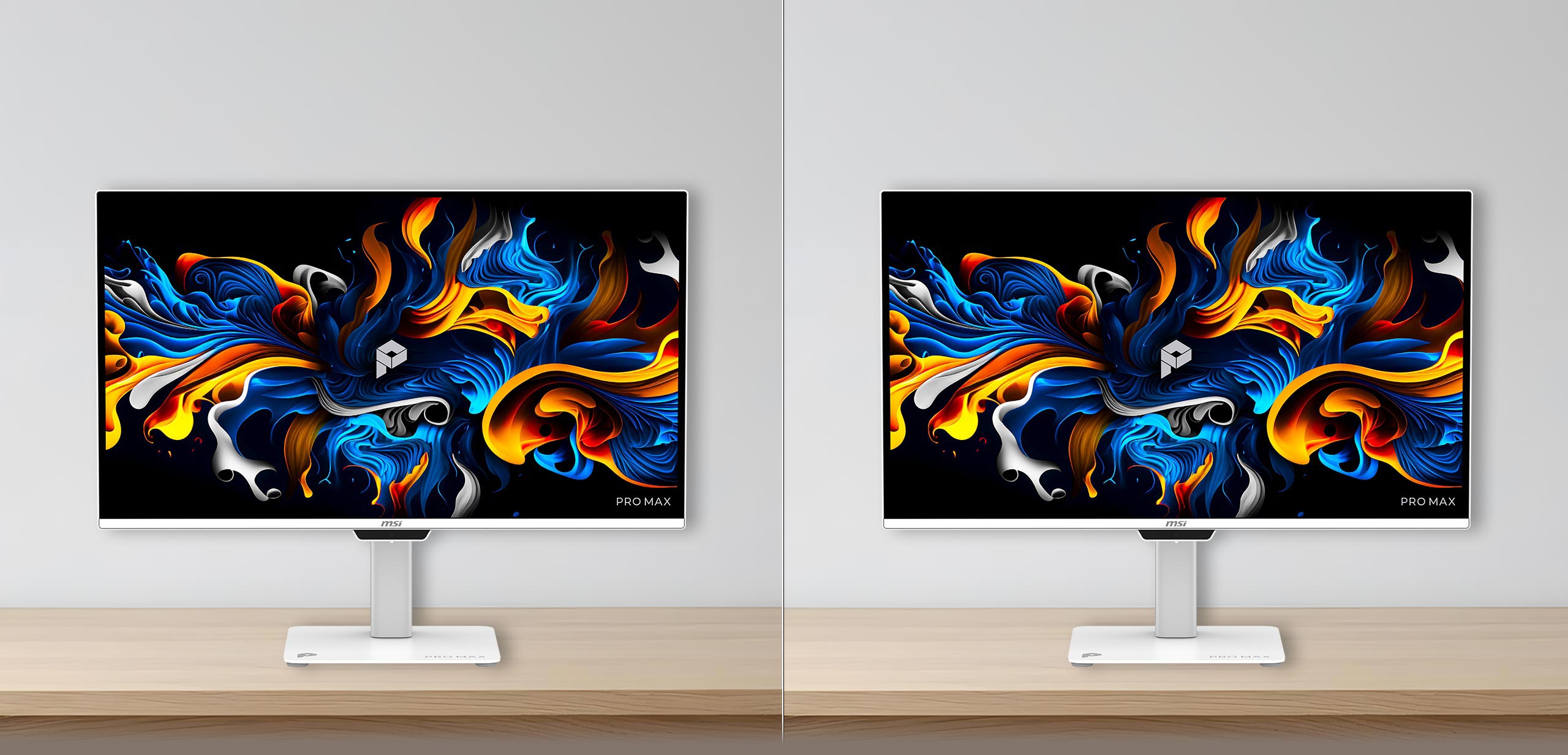 SDR brightness scene comparison on monitor