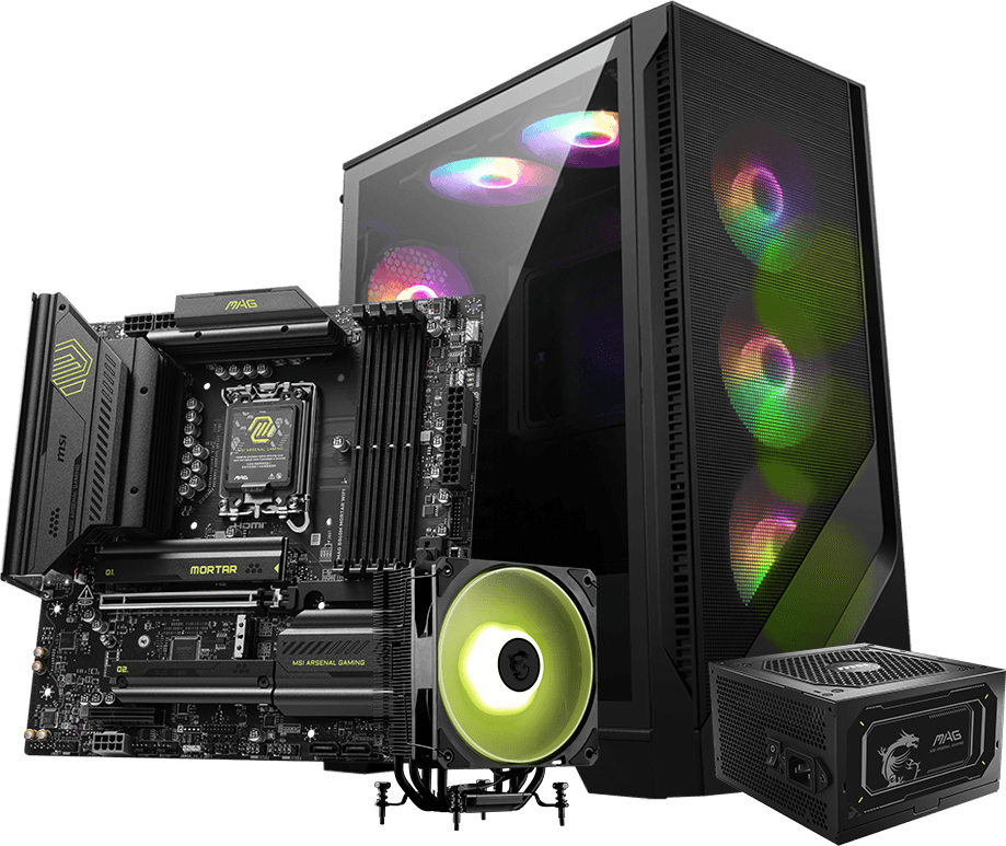 msi MAG COREFROZR AA13 with msi Componets