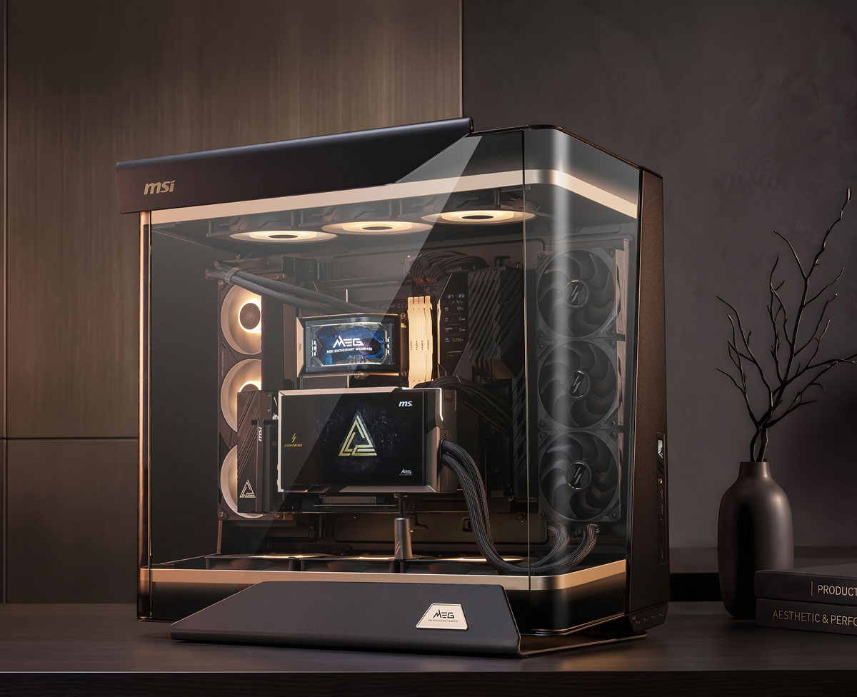 MSI MEG CORELIQUID E15 360 full showcase photo