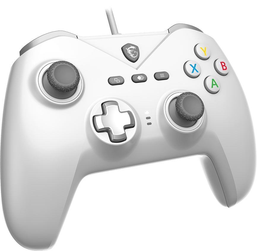MSI FORCE GC200 White Wired PC Gaming Controller Gamepad with Magnetic Hall-effect triggers delivers precise 11 kv pd