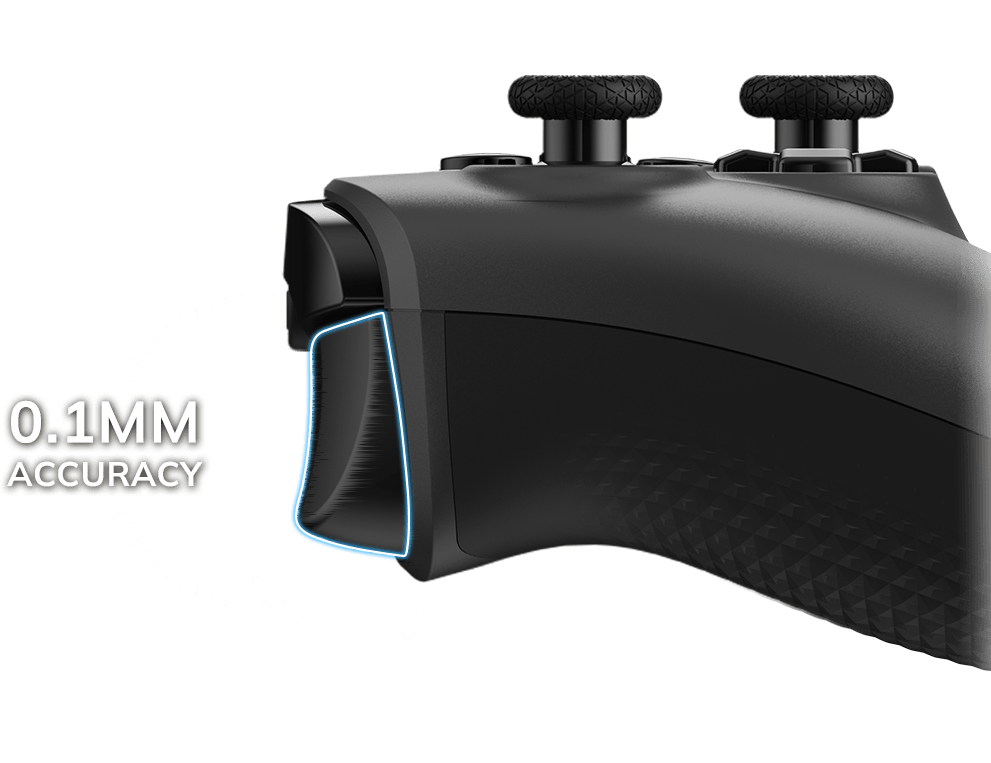 MSI FORCE GC200 Wired PC Gaming Controller Gamepad with Magnetic Hall-effect triggers delivers precise 20 MSI force GC200 Adapt