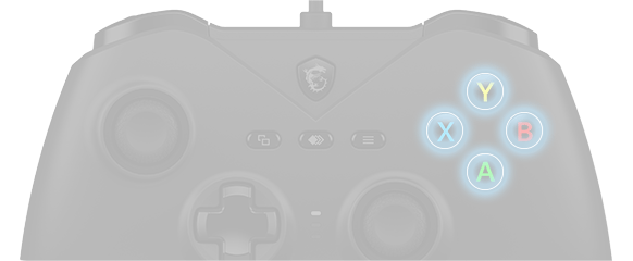 MSI FORCE GC200 Wired PC Gaming Controller Gamepad with Magnetic Hall-effect triggers delivers precise 18 MSI GC200 DURABLE BUTTON SWITCHES