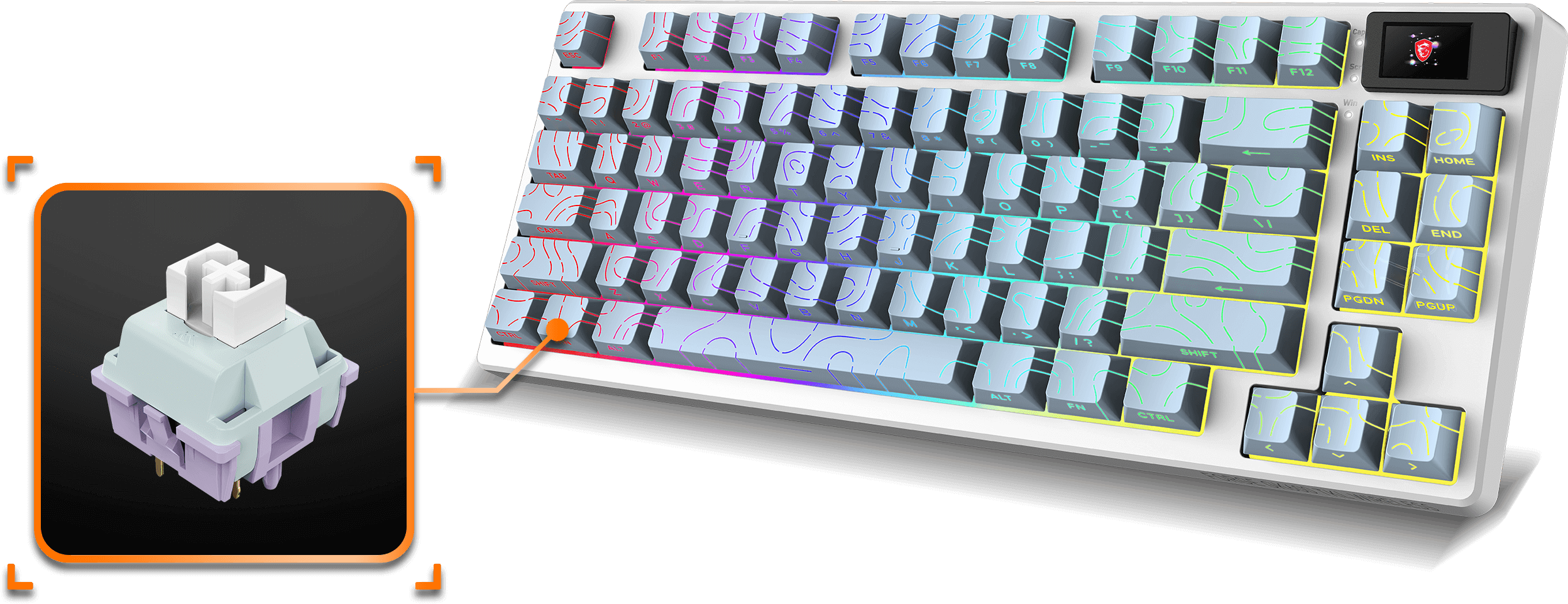 MSI gk600 keyboard typing sensation